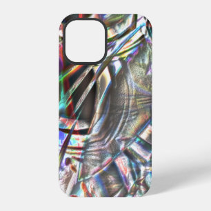 Irregular shapes in gaudy tones and rough silvery iPhone 12 Pro Case