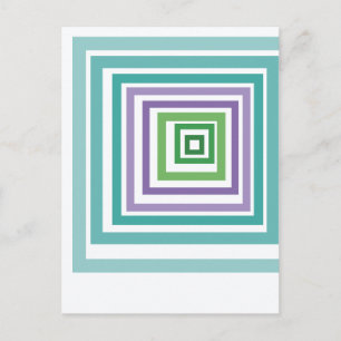 Irregular Squares Postcard