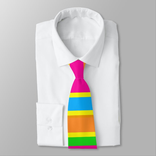 Irregular Stripes 08 Tie (Tied)