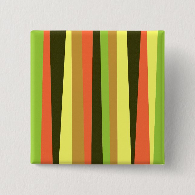 Irregular Stripes (Vertical) 2 Inch Square Button (Front)