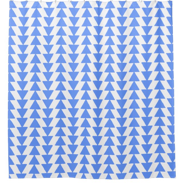 Irregular Triangles - Baby Blue on White (Front)