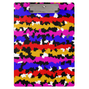 Irregular Urban Abstract Fractal Pattern Design Clipboard