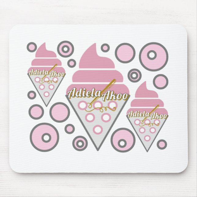Irresistible Ice Cream Liquorice Mouse Pad (Front)