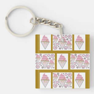Irresistible Ice Cream Liquorice n Caramel  Keychain