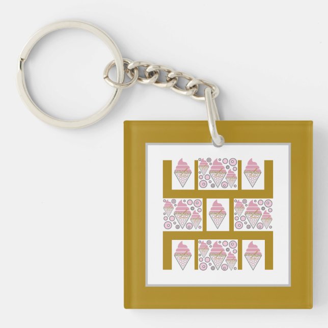 Irresistible Ice Cream Liquorice n Caramel  Keychain (Front)
