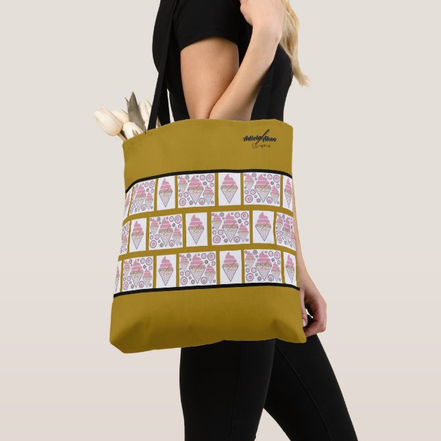 Irresistible Ice Cream Liquorice n Caramel Tote (Close Up)
