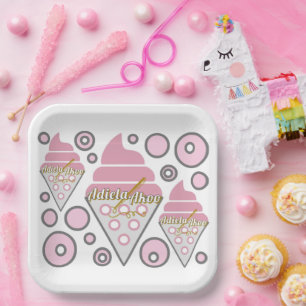 Irresistible Ice Cream Liquorice Paper Plates 