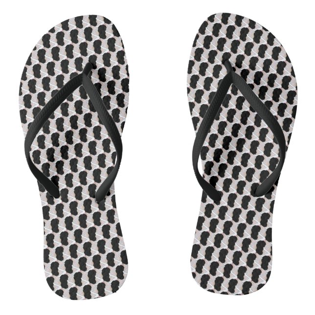 Irresistible Ice Cream Melted Sprinkles Flip Flops (Footbed)