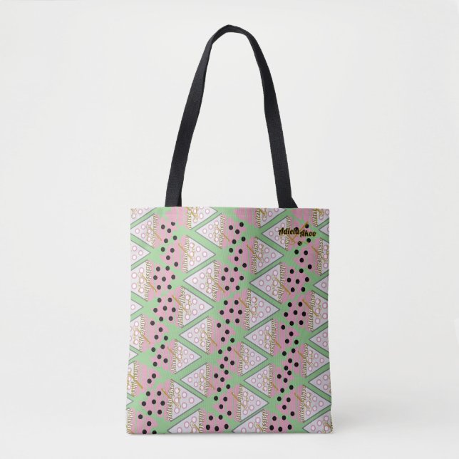 Irresistible Ice Cream Sprinkles Tote - mint (Front)