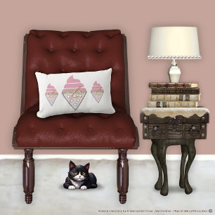 Irresistible Ice Cream Throw Pillow by Adiela Akoo