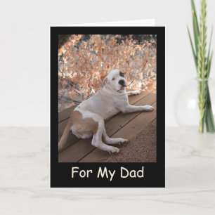 Irresistible Porch Dog Father's Day Card