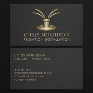 Irrigation Installation Business Card