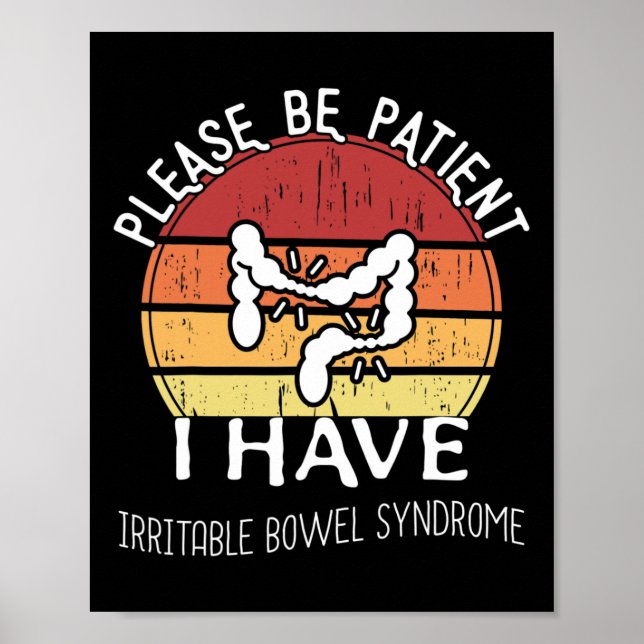 Irritable Bowel Syndrome Awareness Fun Ibs  Poster (Front)