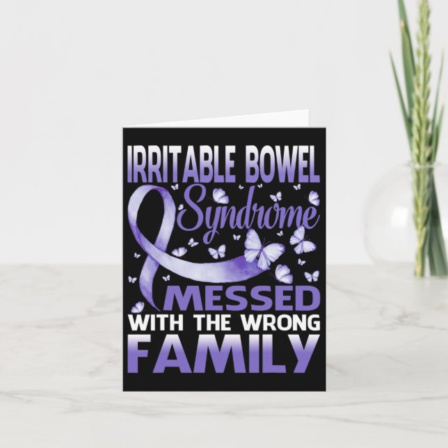 Irritable Bowel Syndrome Mess With The Wrong Famil Card (Front)