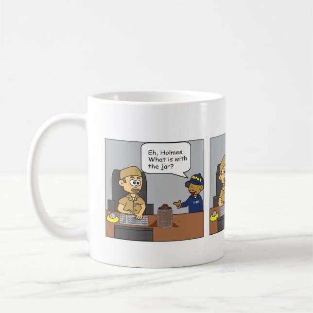 Irritation Coffee Bean Jar Mug (Left)