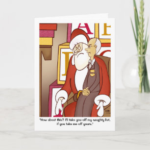 IRS Naughty List Folded Greeting Card