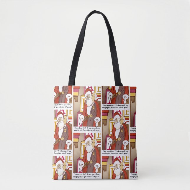 IRS Naughty List Holiday Tote Bag (Front)
