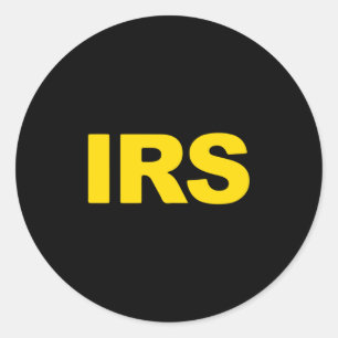 Irs Special Agent Long Sleeve Classic Round Sticker