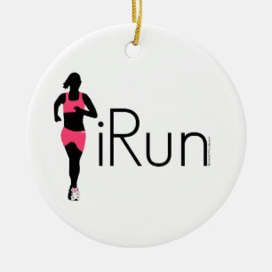 iRun Ceramic Ornament