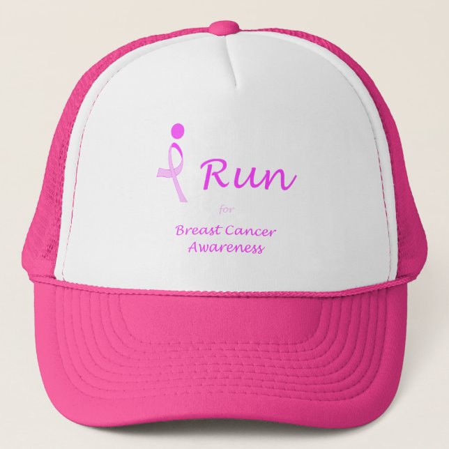 iRun for Breast Cancer Awareness Trucker Hat (Front)
