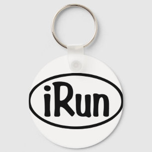iRun Oval Keychain