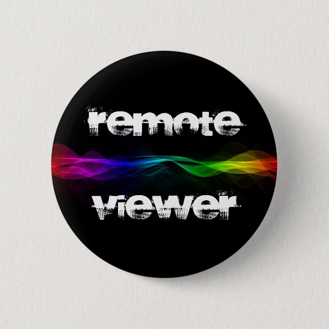 IRVA Remote Viewing 2 Inch Round Button (Front)