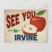 Irvine California Apple - Vintage Travel
