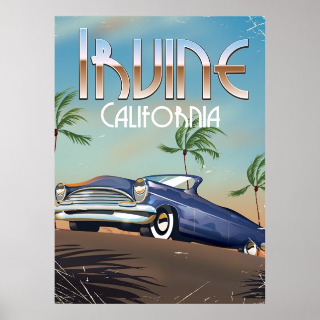 Irvine California Travel poster (Front)