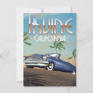 Irvine California Travel poster Invitation