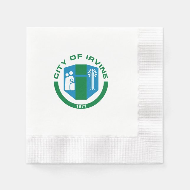 Irvine city flag napkin (Front)