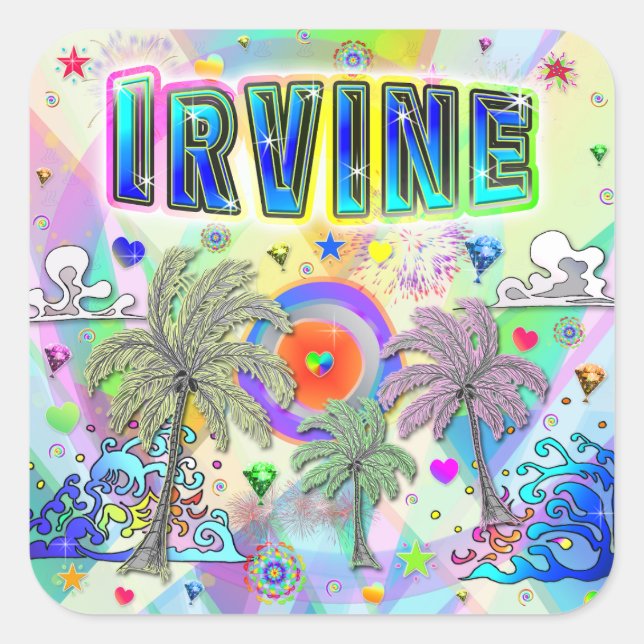 Irvine Deep Dream Sticker (Front)