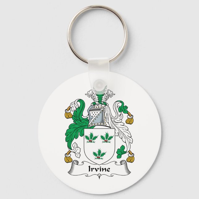 Irvine Family Crest Keychain (Front)