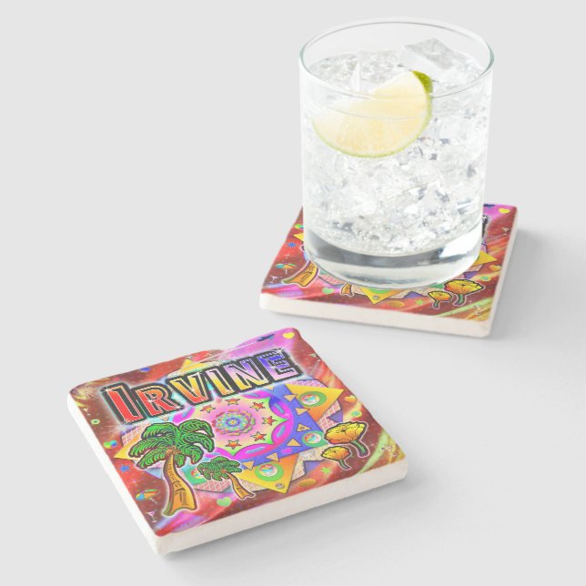 Irvine Tropical Friends Coaster (Side)