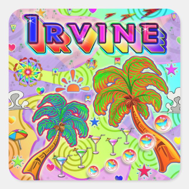 Irvine Vacation Target Sticker (Front)