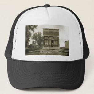 IRVING KANSAS POST OFFICE PHOTO MARSHALL COUNTY KS TRUCKER HAT