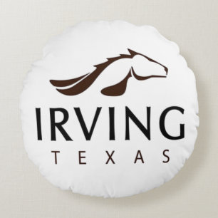 Irving (Texas) City flag Round Pillow