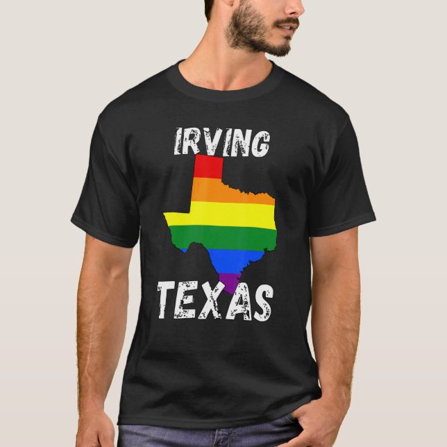 Irving TX Texas  Texas Cities T-Shirt (Front)