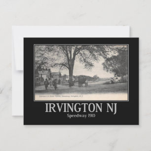 Irvington NJ Essex Country Speedway 1910 Postcard