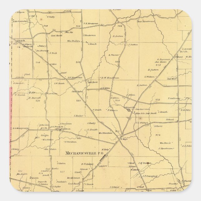 Irwin Township Square Sticker (Front)