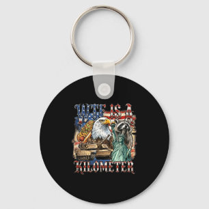 Is a kilometre funny 4th of july founding father  keychain