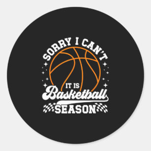 Is basketball season basketball game day classic round sticker