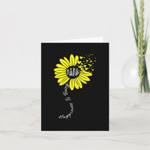 Is Being Nana Happy Mothers Day Sunflower Family Card