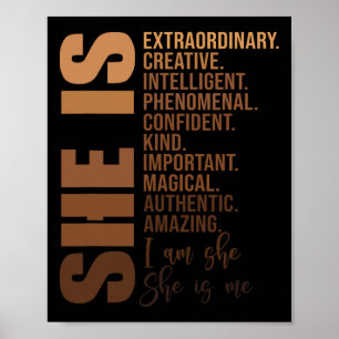 Is Black History Month Unapologetic African Junete Poster