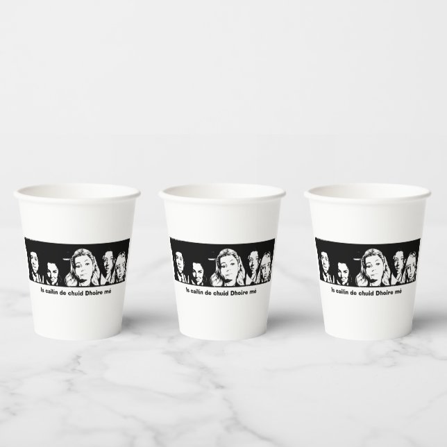 Is cailín de chuid Dhoire me (I am a Derry Girl) Paper Cups (Multi)