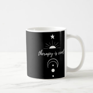 Is Cool Self Awareness Mental Health Moon Stars  Coffee Mug