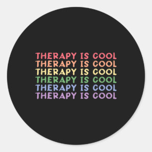 Is Cool Self Care Mental Health Awareness Classic Round Sticker