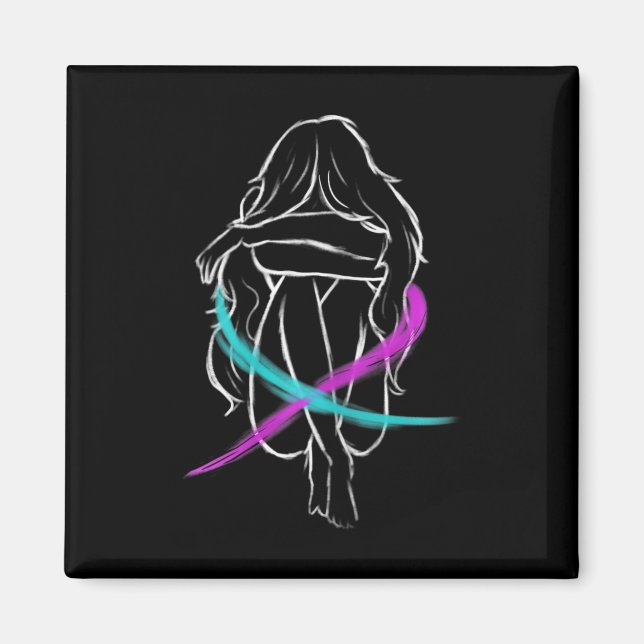 Is Crying Introvert Suicide Prevention Awareness  Magnet (Front)