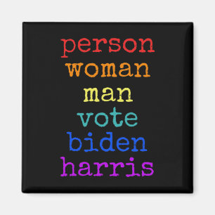 Is Dumb Person Woman Man Vote Biden Harris Distres Magnet