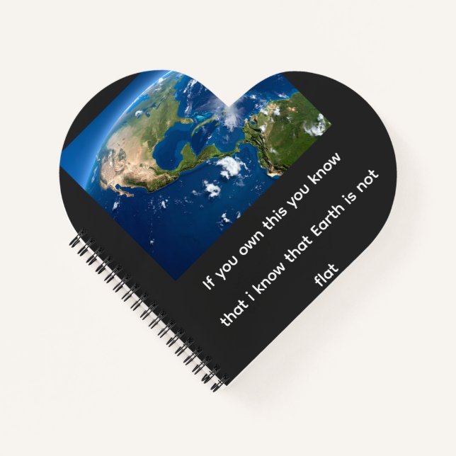 Is earth flat? notebook (Front)