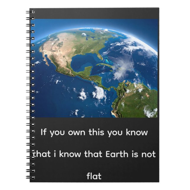 Is earth flat? notebook (Front)